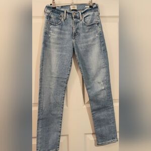 Citizens Of Humanity Light Blue Ella Straight Leg Jeans